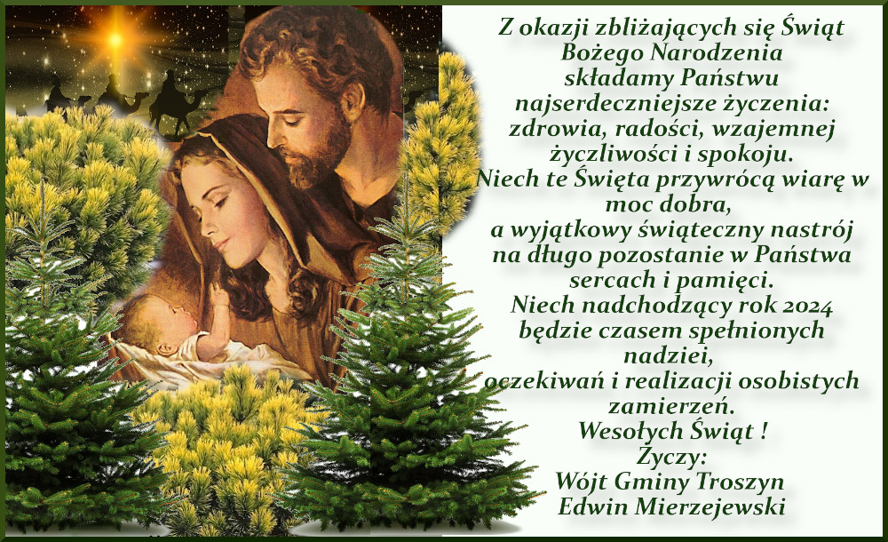 Życzenia z okazji Bożego Narodzenia